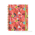 Personalized Flower Hardcover Stationery Spiral Notebook